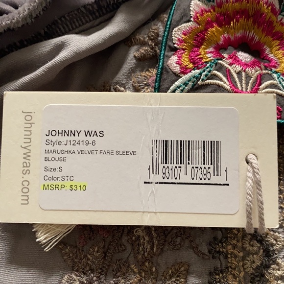 Johnny Was Velour Top - Picture 13 of 13